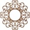 Ekena Millwork Reims Wood Fretwork Pierced Ceiling Medallion, Walnut, 20"OD x 7 5/8"ID x 1/4"T CMWP20X20X0250REWA - alternate 2